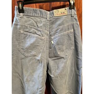 VTG RARE 80s Levis California Straights Corduroy Jeans Light Blue Women Retro